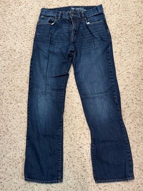GAP Dark Indigo Straight-Leg Jeans 30x32